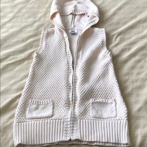 Old Navy - knitted sleeveless hoodie